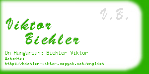 viktor biehler business card